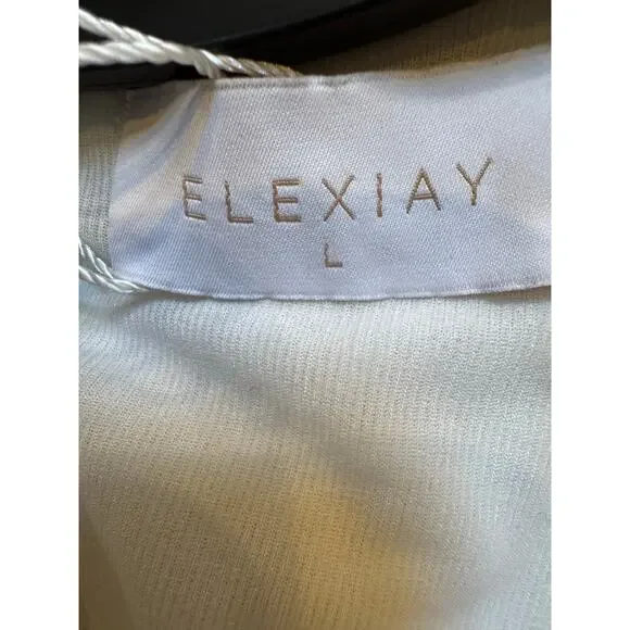 ELEXIAY Tife women’s Dress White size large (new) retail $325.00